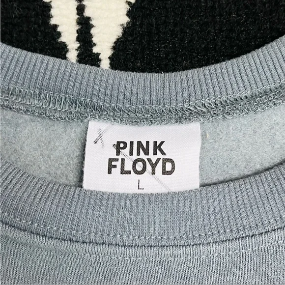NWOT Pink Floyd Oversized Cropped Graphic Sweatshirt Size Large - Picture 11 of 11
